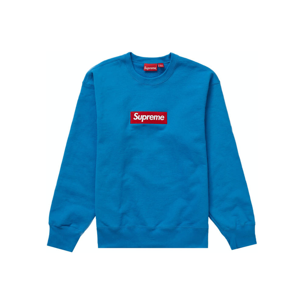 Supreme Box Logo Crewneck FW22 Blue