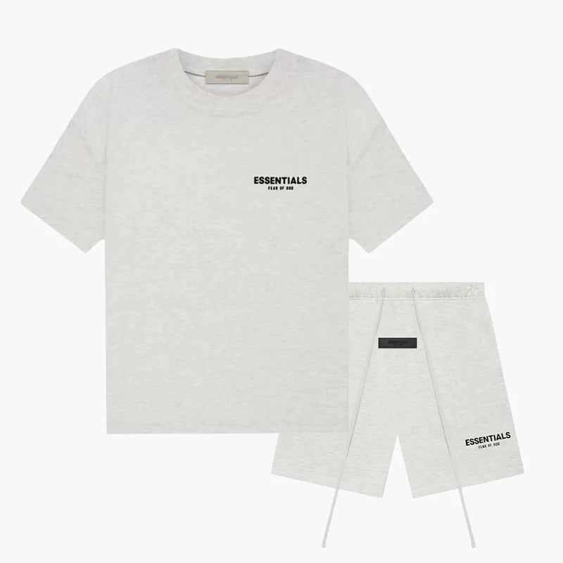 Fear of God Essentials Light Oatmeal - Summerset (T-Shirt & Short)