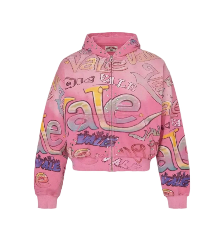 Vale Forever Bubblegum Zip Up Hoodie