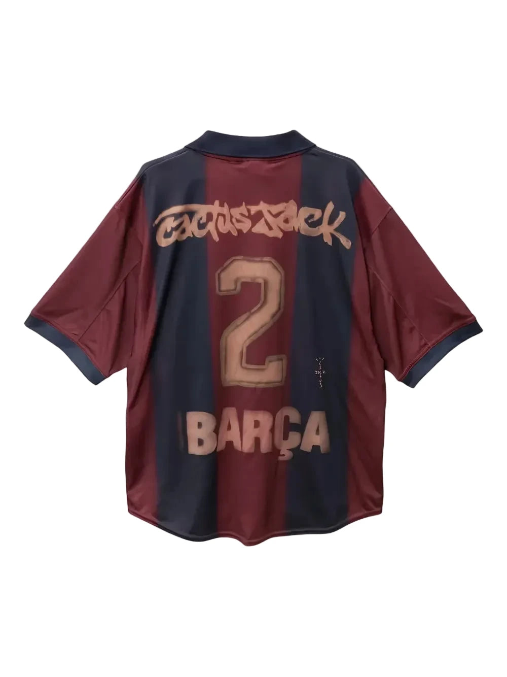 Travis Scott x Nike x FC Barcelona Retro 2000/01 Home Skeleton Jersey