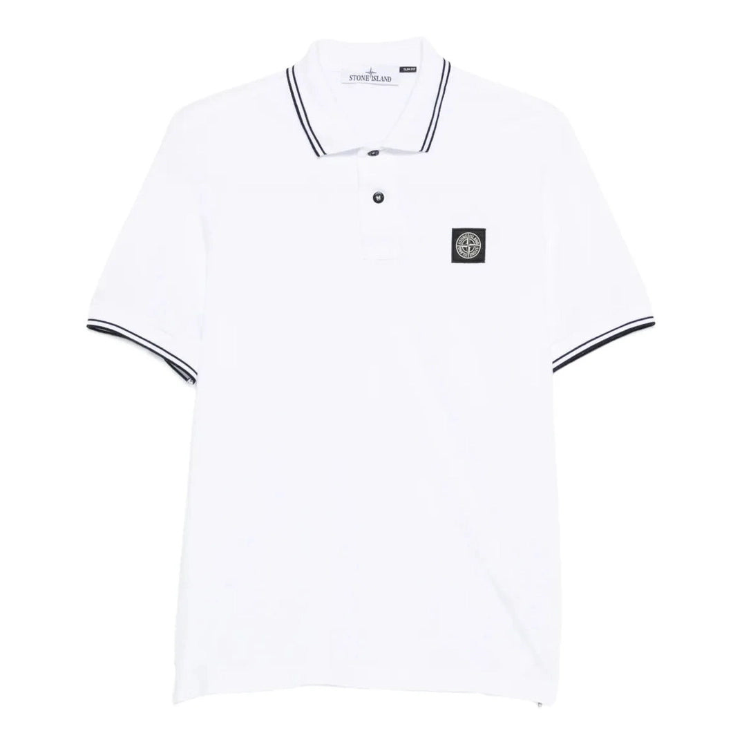 Stone Island Polo White Black