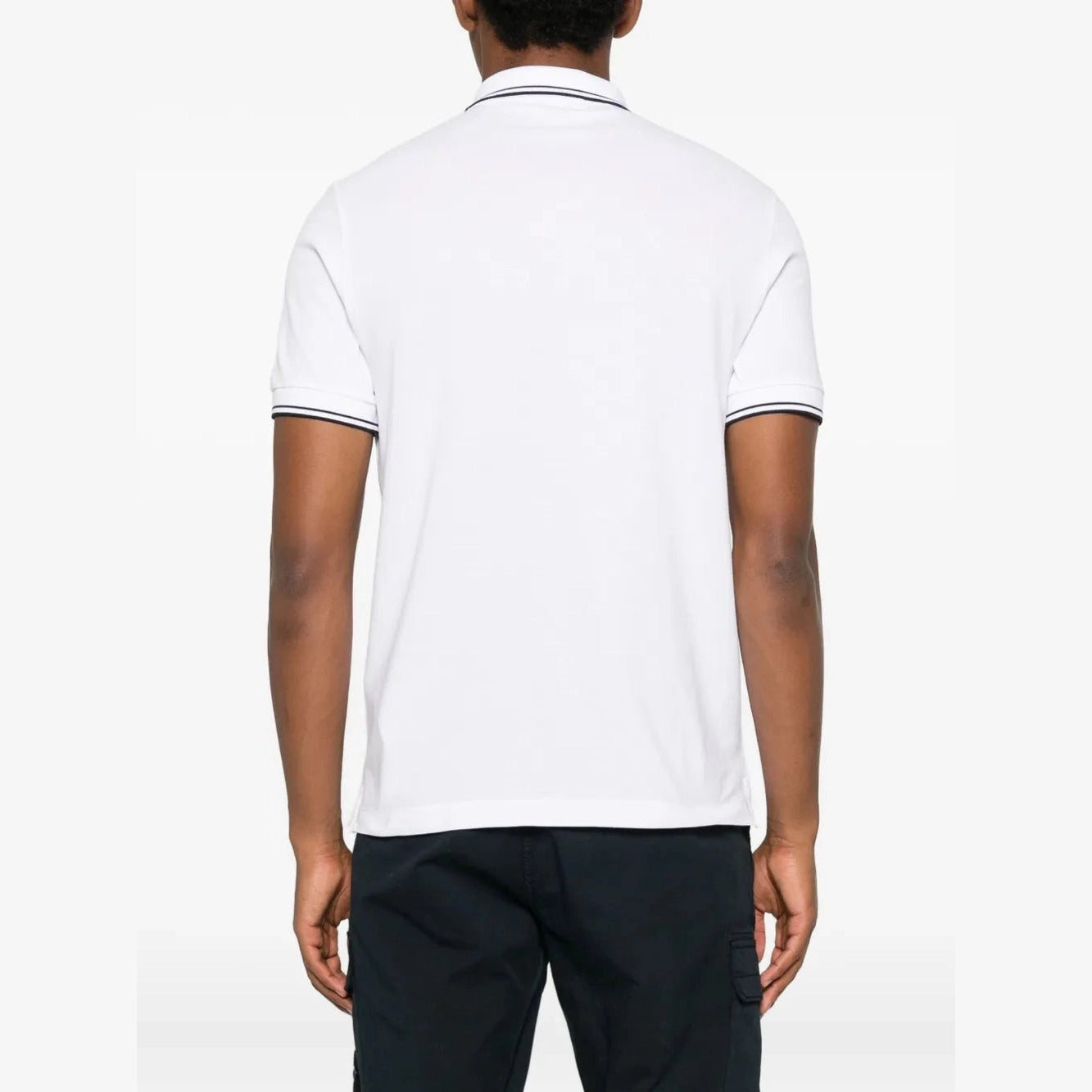 Stone Island Polo White Black