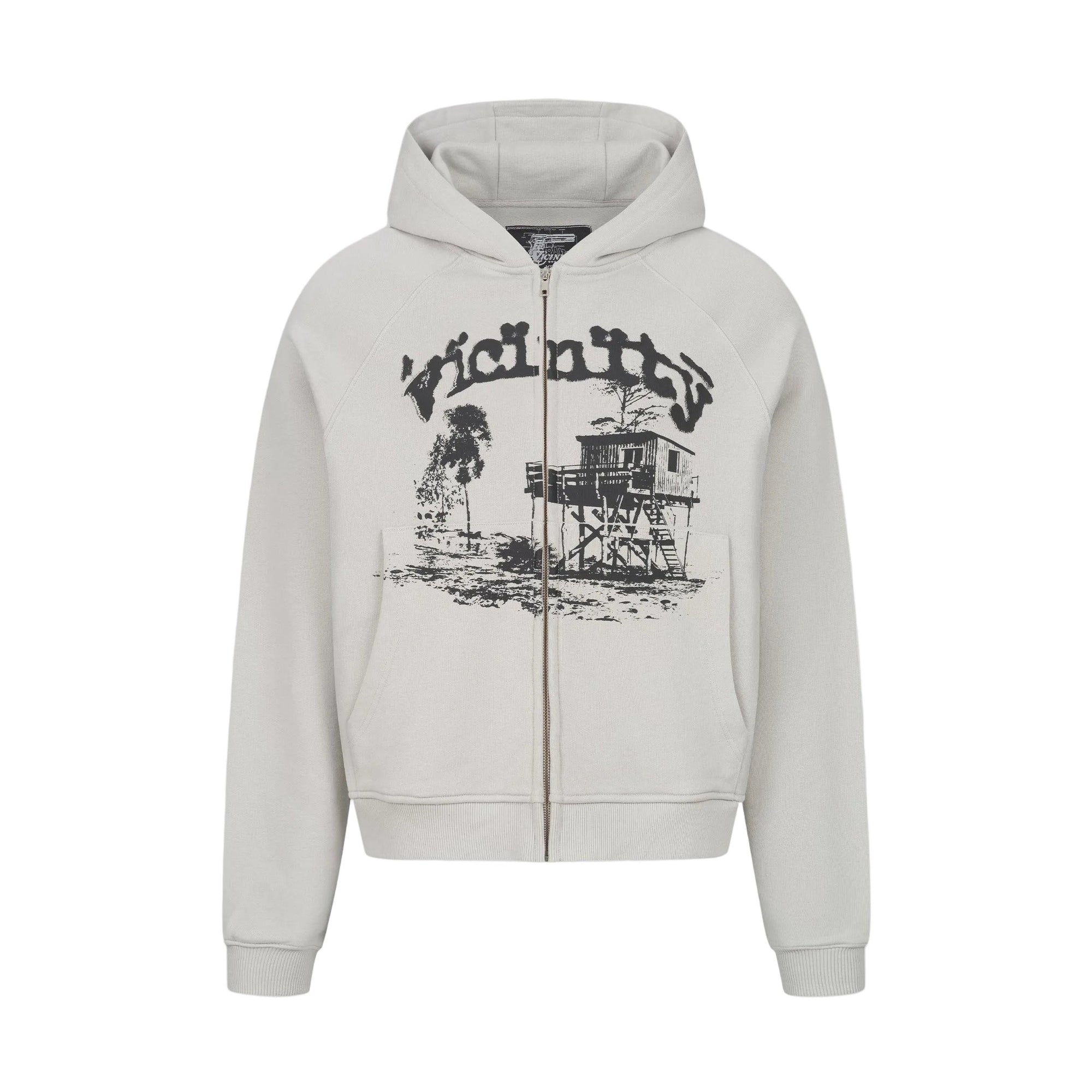 Vicinity Shooting House Zip Hoodie Light Grey